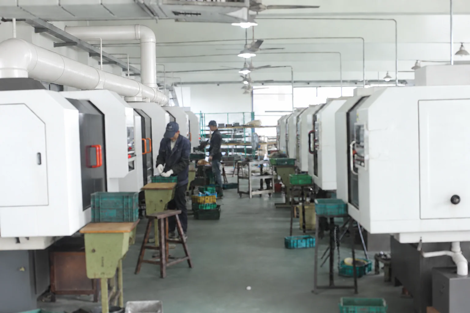 Production equipment operating inside the Eazor Tools factory
